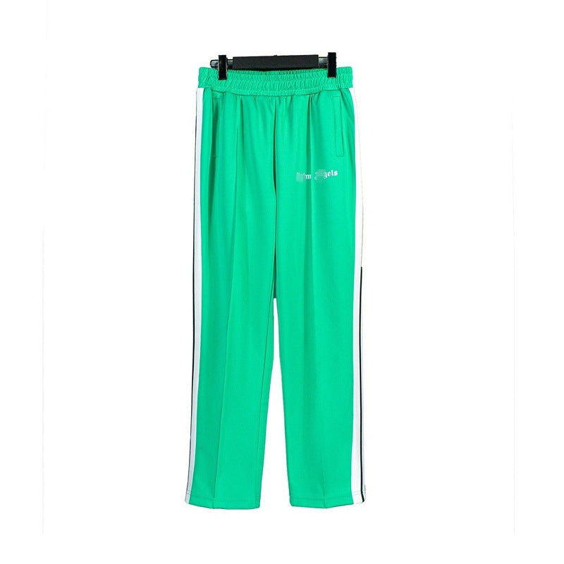 Palm Angle Pants Palm Angels Black and White Striped Casual Trousers Men's and Women's Sports Pants