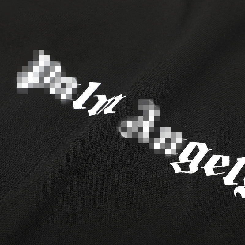 Palm Angels T-shirt Simple Letter Print Short Sleeve T-shirt